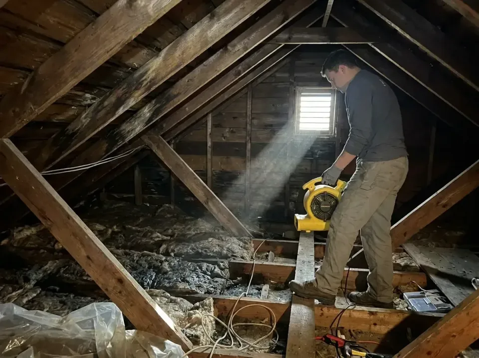 attic-water-damage-drying-proc-007 — frequently asked questions, Emergency Water Extraction & 24/7 Flood Response in Lakevie…